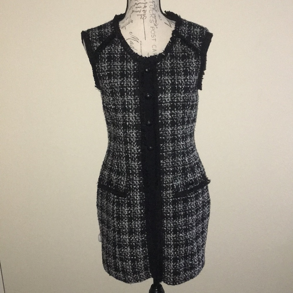 Black McGinn tweed dress NWT